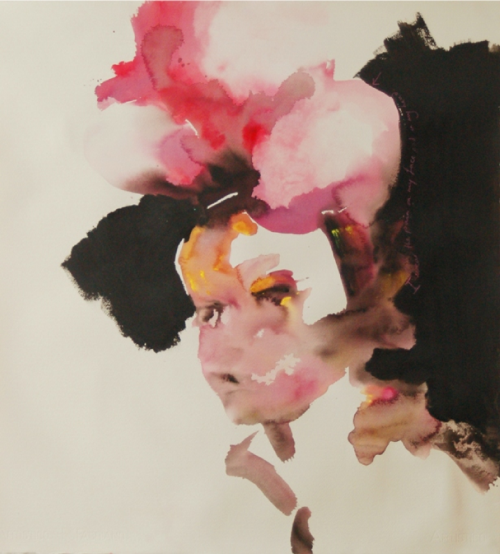 I wear my pain painting by Yvonne Nevard