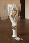 painting titled 'Seven Acts of Mercy' by artist Yvonne Nevard