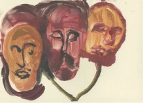 painting titled 'Munch exhibit 2' by artist Yvonne Nevard