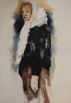 painting titled Regret by artist Yvonne Nevard