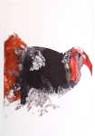 monoprint 'The Sacrifice' by artist Yvonne Nevard